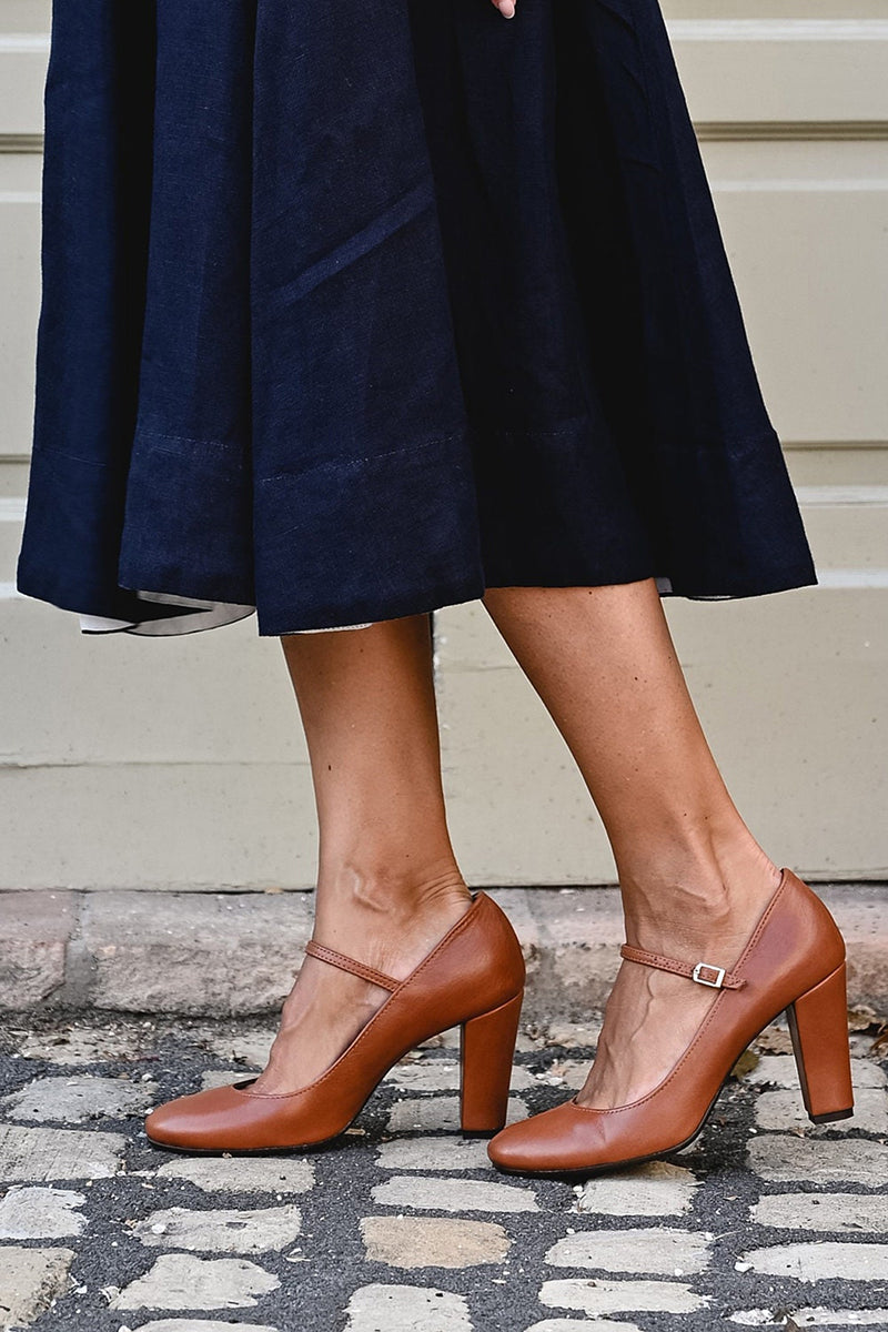 Mary Jane Shoes for Women |  Block Heel Rounded Toe