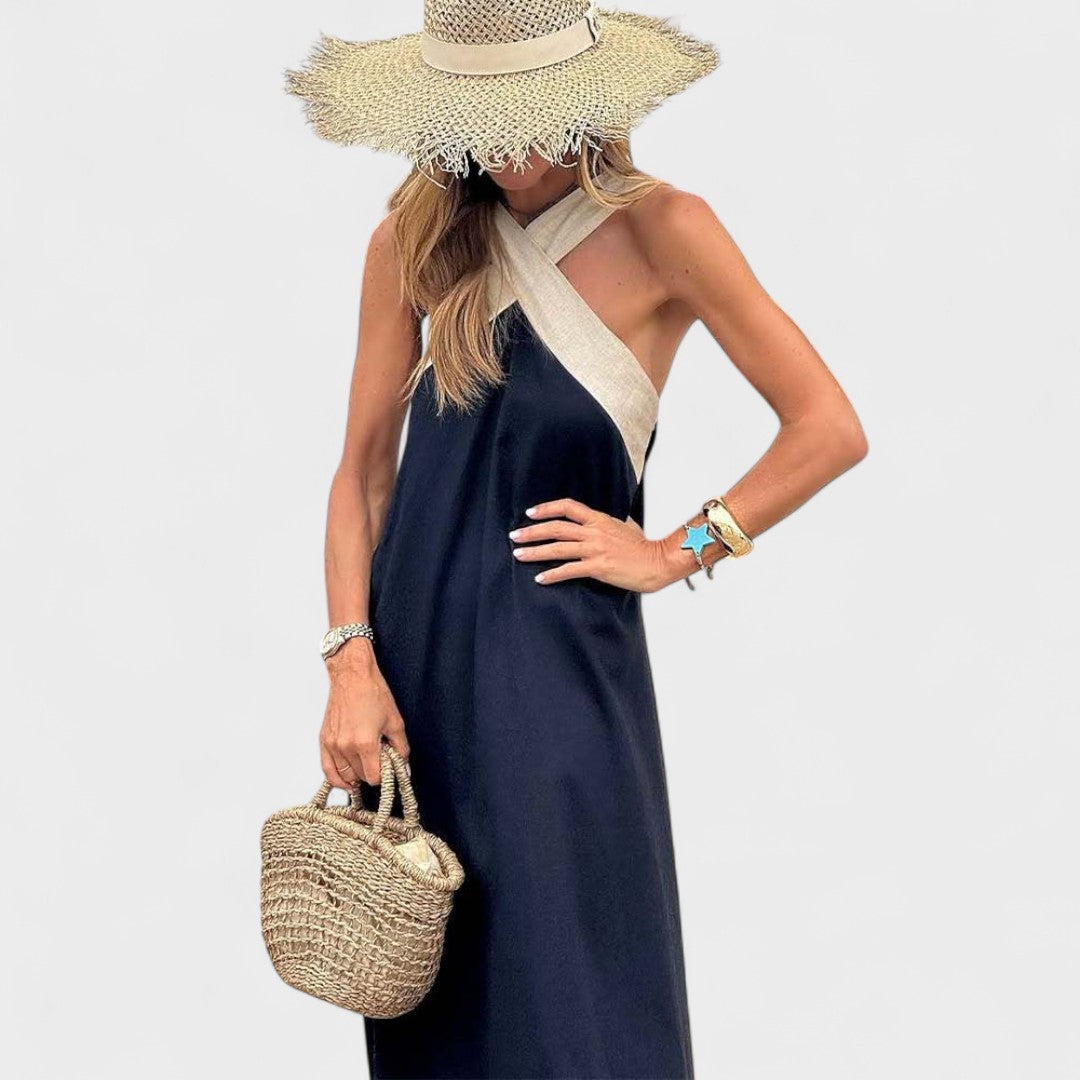 Women’s Dress | Cross Strap Maxi Sleeveless