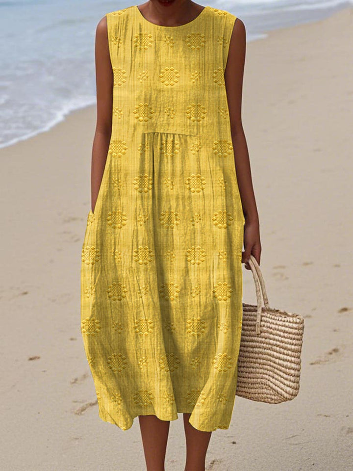 Women’s Dress | Sleeveless Midi Round Neck