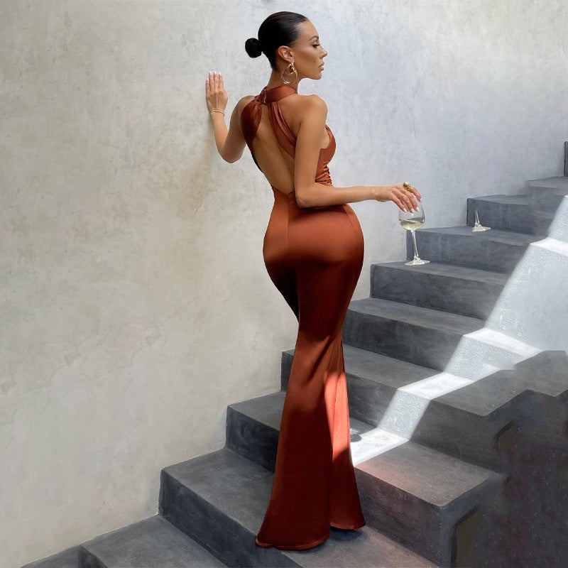 Women’s Dress | Fishtail Open Back Maxi