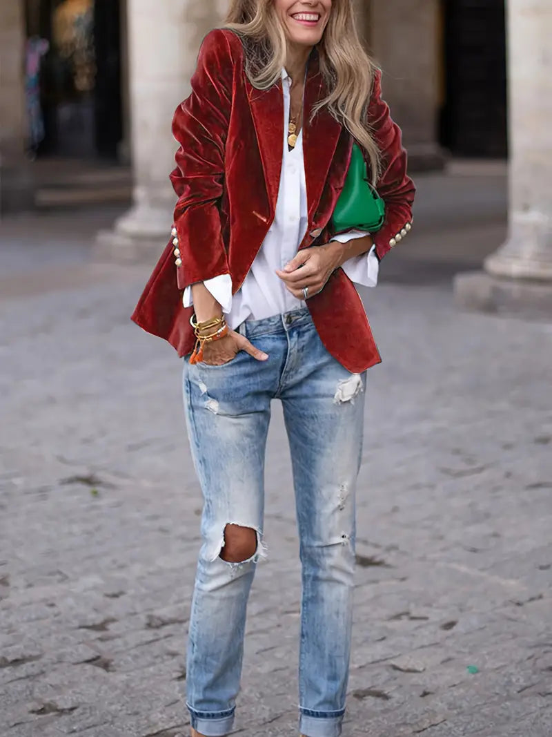 Blazer for Women | Single Button Tailored