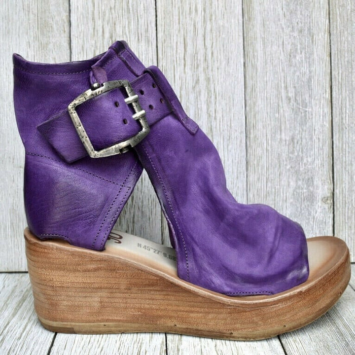 Sandals For Women | Buckle Strap Wedge Style