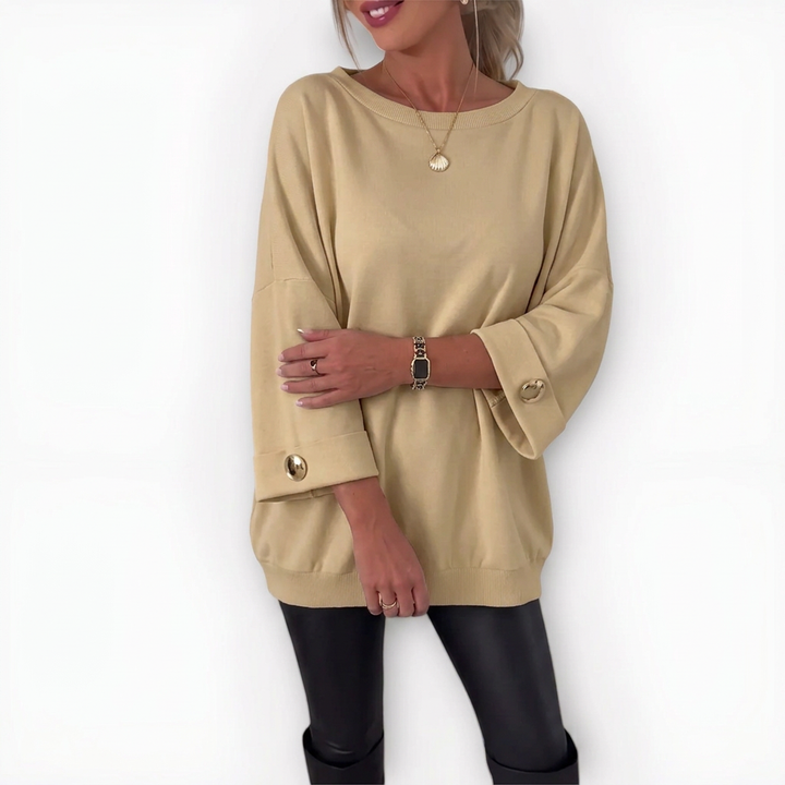 Women’s Sweater | Oversized Three-Quarter Sleeve