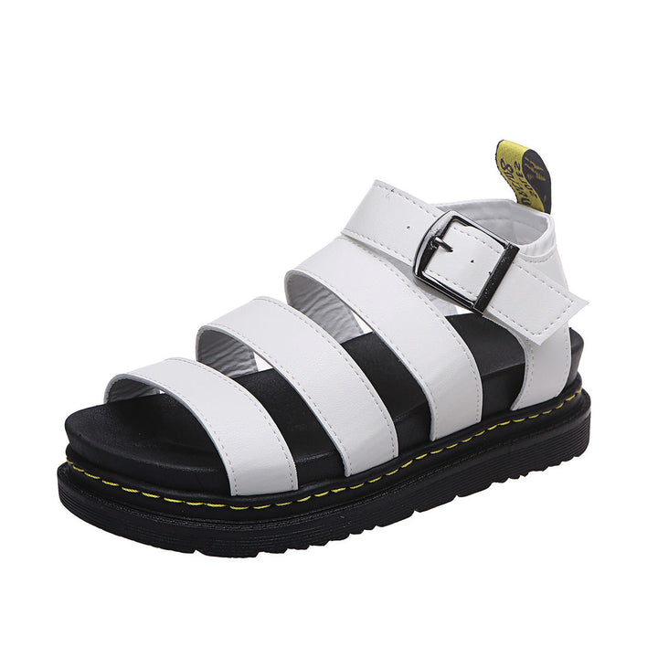 Sandals For Women | Triple Strap Platform Ankle Buckle