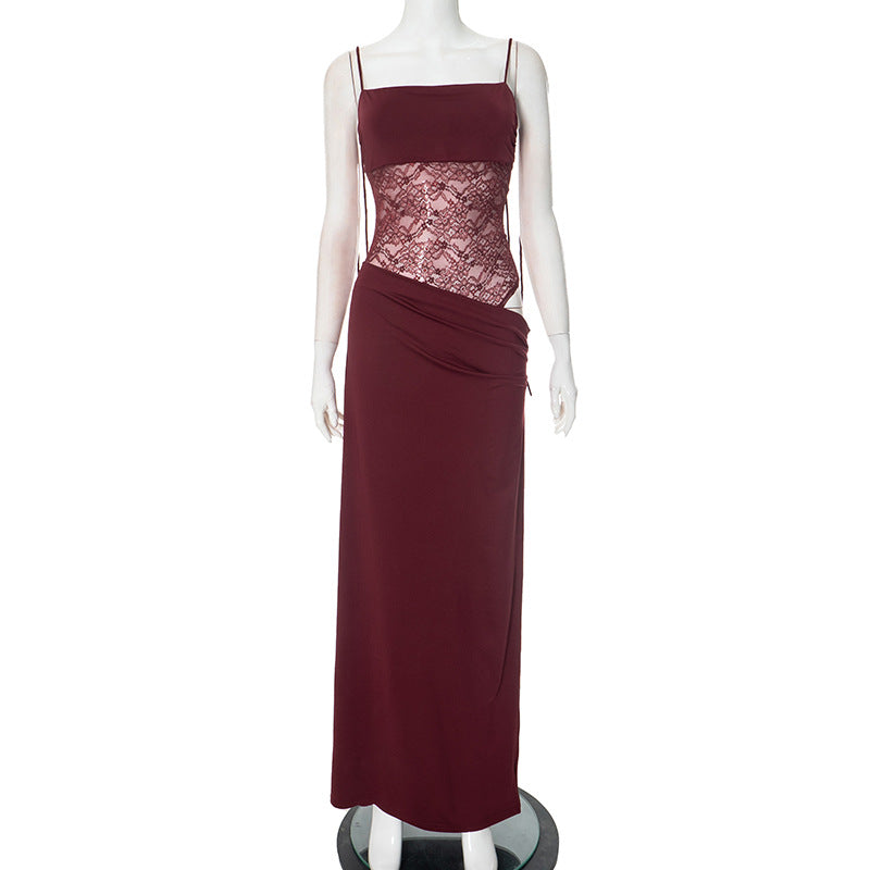 Women’s Dress | Lace Panel Maxi