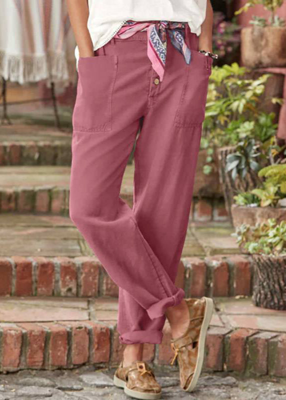 Women’s Trousers | Button Front Tapered