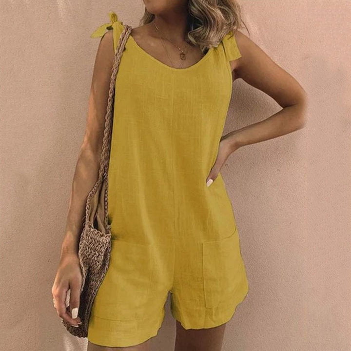 Women’s Playsuit | Bow Strap Pocket