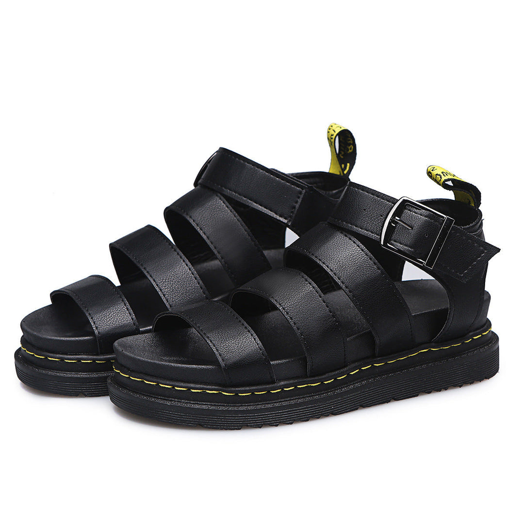 Sandals For Women | Triple Strap Platform Ankle Buckle