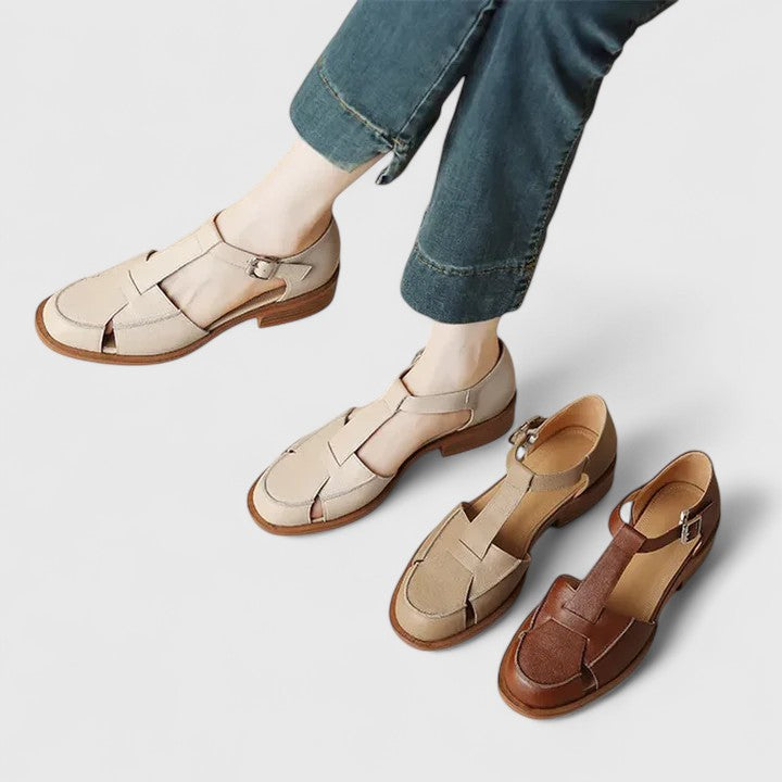 Sandals for Women |  Closed-Toe T-Strap