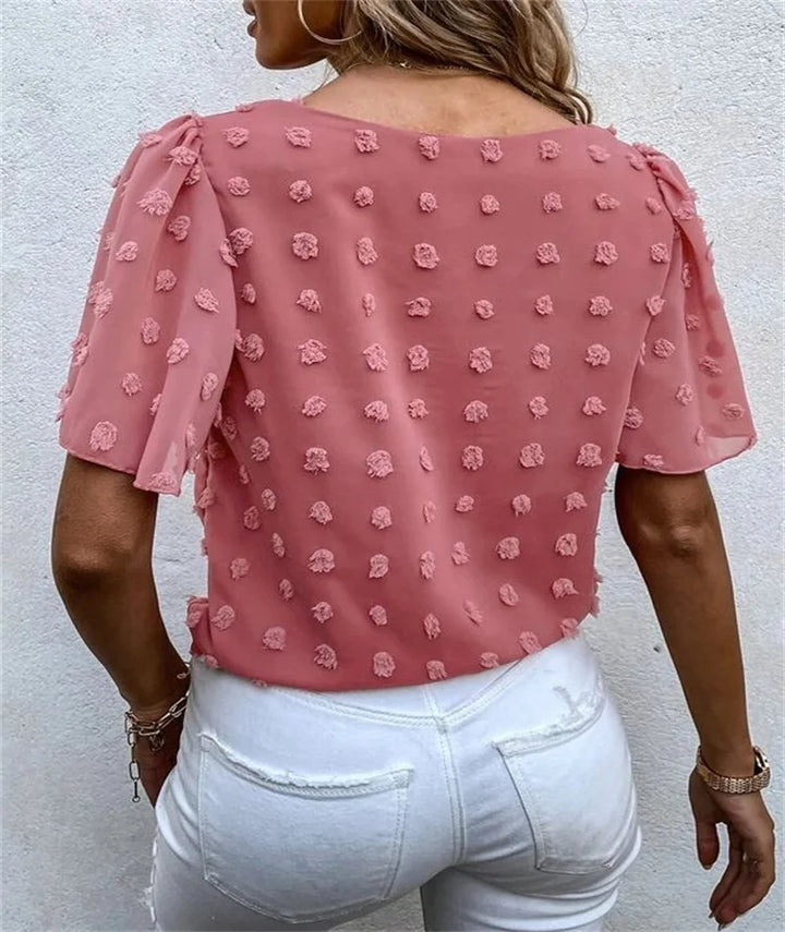 Women’s Blouse | Flutter Short Sleeve
