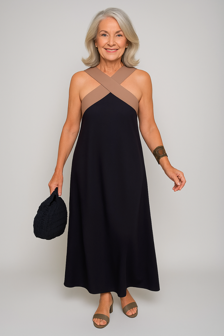 Women’s Dress | Cross Strap Maxi Sleeveless