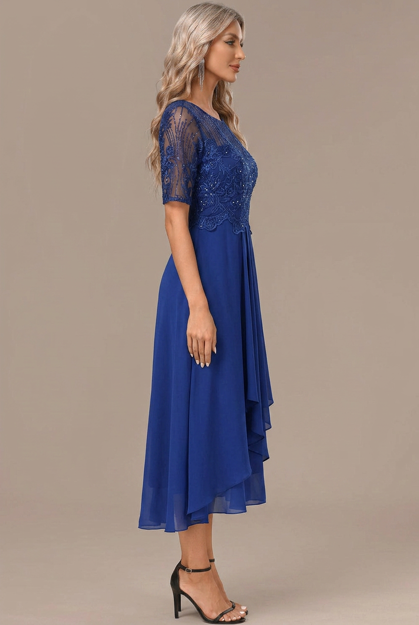 Women’s Dress | Lace Panel Midi Dress