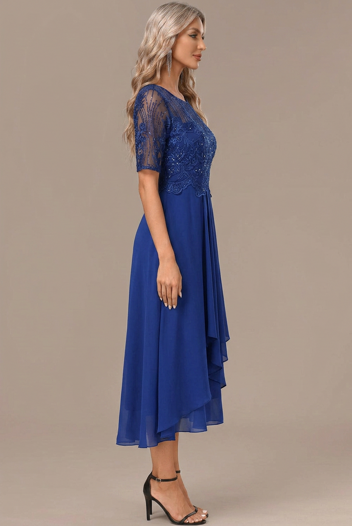 Women’s Dress | Lace Panel Midi Dress