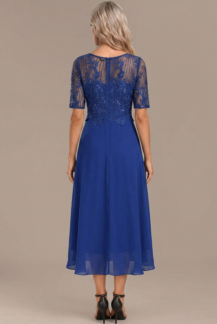 Women’s Dress | Lace Panel Midi Dress