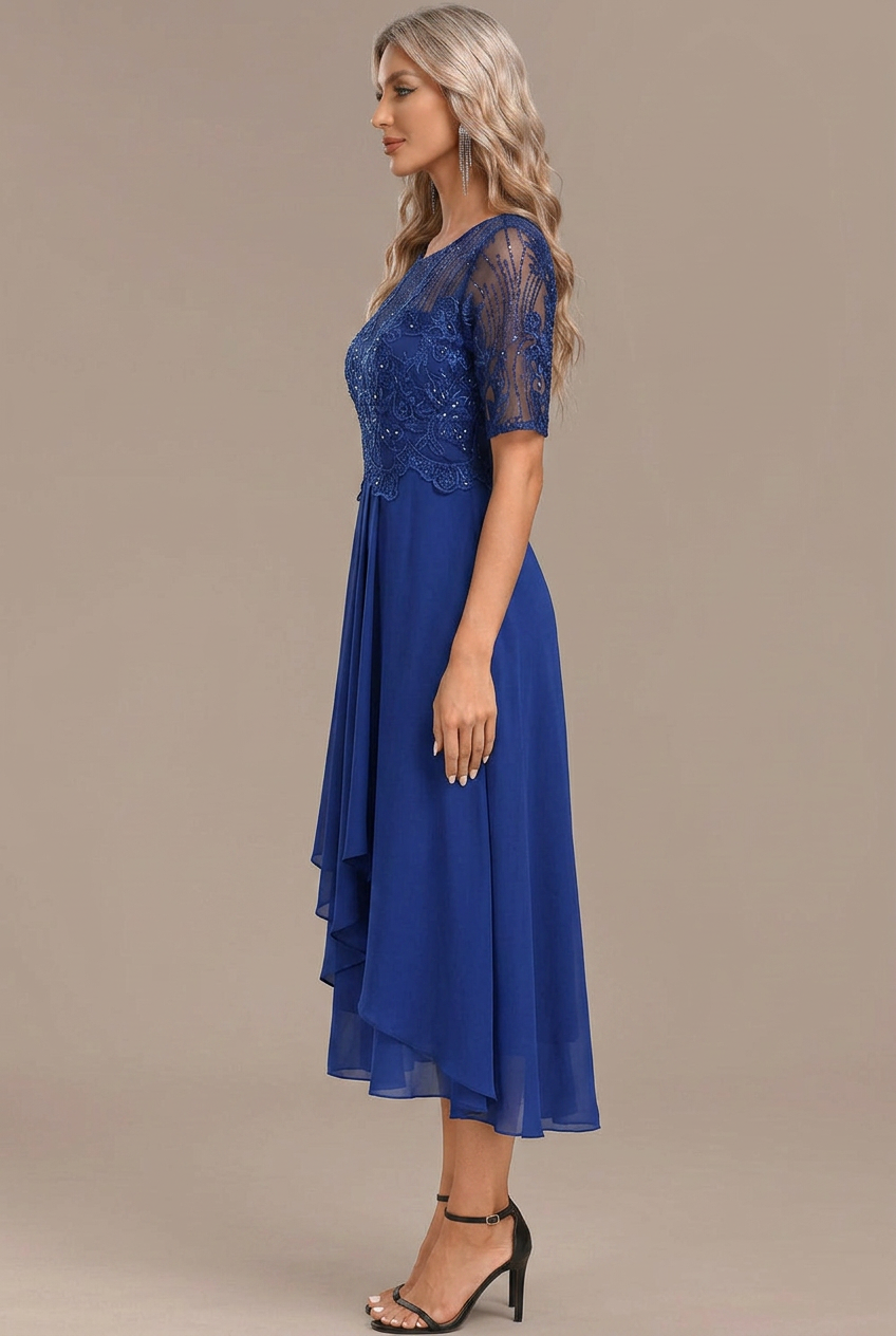 Women’s Dress | Lace Panel Midi Dress