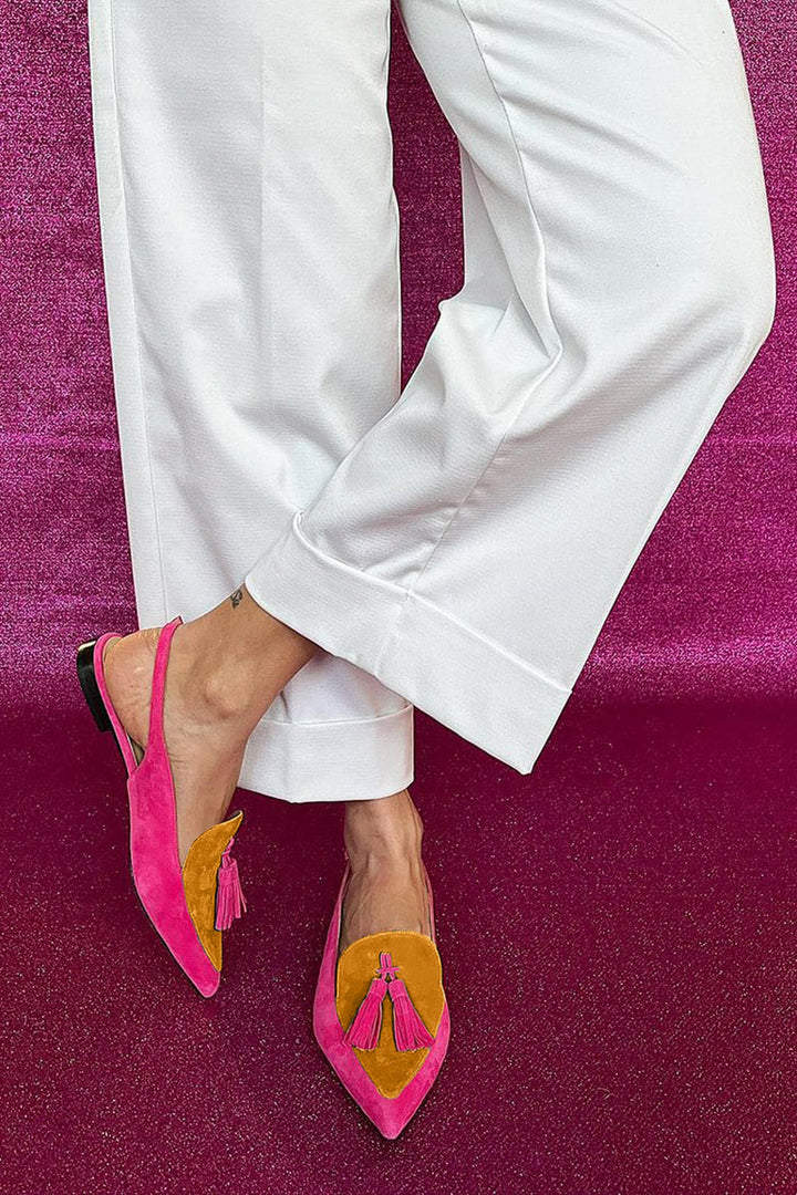 Loafers for Women | Slingback Pointed Toe Tassel