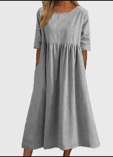 Women’s Dress | Midi Round Neck