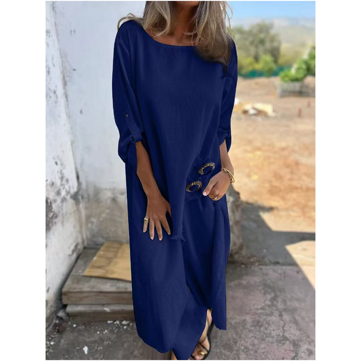 Women’s Matching Set | Asymmetric Top Wide-Leg